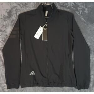 Adidas Women's Wind Resistant Full-Zip Golf Jacket Black Size Sm  Model A268 NWT